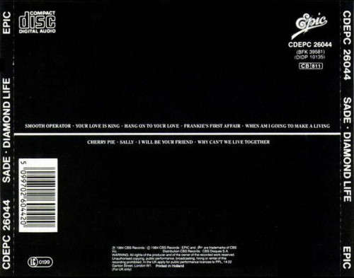 Sade - Diamond Life (CD) [New]