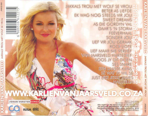 Karlien Van Jaarsveld - Jakkals Trou Met Wolf Se Vrou (CD) [New]