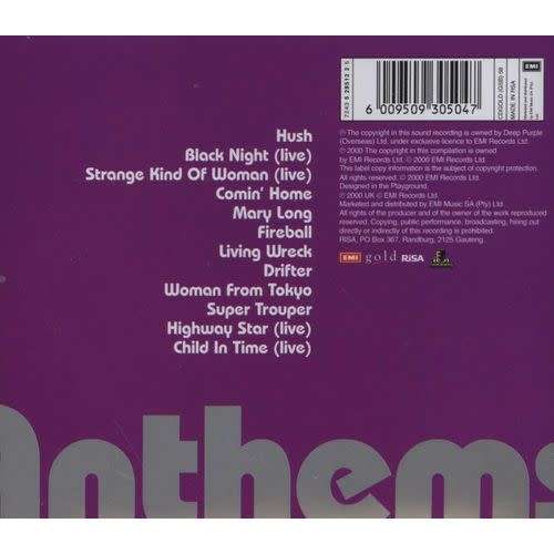 Deep Purple - Anthems (CD) [New]
