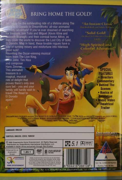 The Road to El Dorado (DVD)