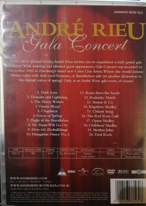 Andre Rieu - Gala Concert (DVD)