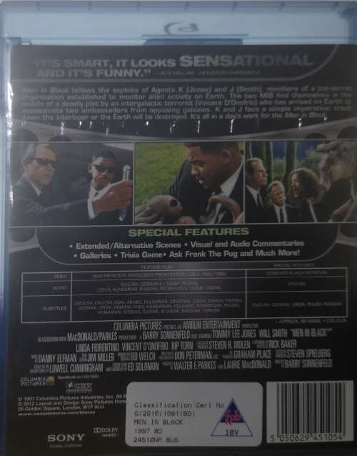 Men In Black (Blu Ray) [New]