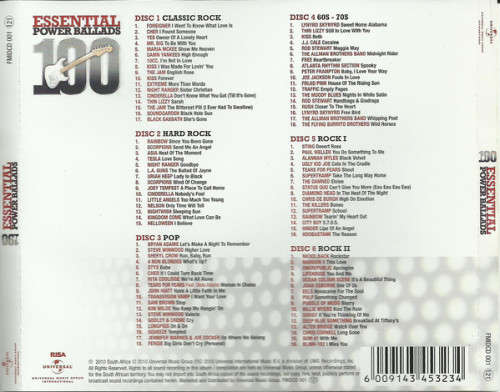 100 Essential Power Ballads (6-CD Box set)