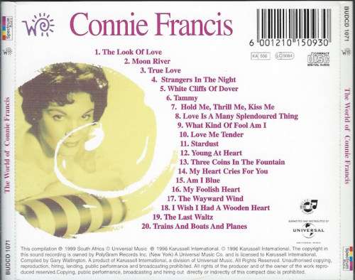 Connie Francis - The World Of (CD)