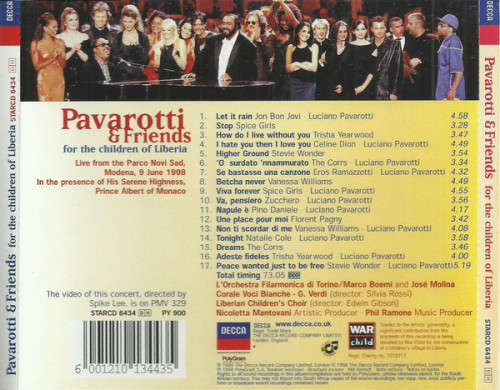 Pavarotti and Friends For The Children Of Liberia (CD)