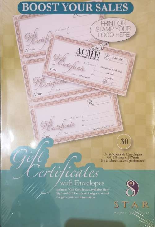 Printable Gift Vouchers for Retail Businesses [New]