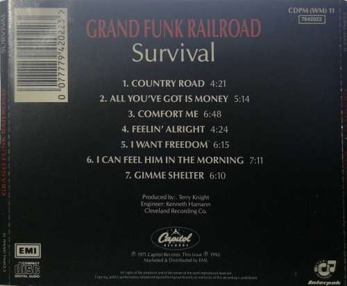 Grand Funk Railroad - Survival (CD)