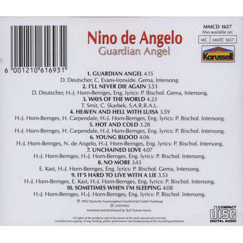 Nino de Angelo - Guardian Angel (CD) [New]