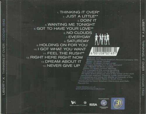 Liberty X - Thinking It Over (CD)