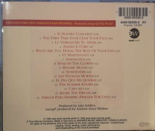 Jose Carreras - Amigos Para Siempre - Friends for Life (CD) [New]