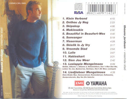 Theuns Jordaan - Vreemde Stad (CD)