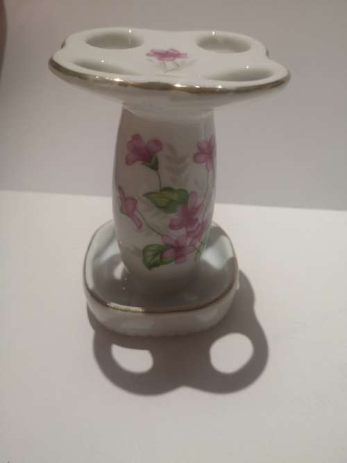 Vintage Porcelain Toothbrush Holder