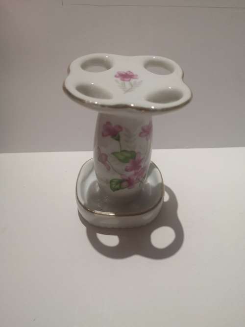 Vintage Porcelain Toothbrush Holder