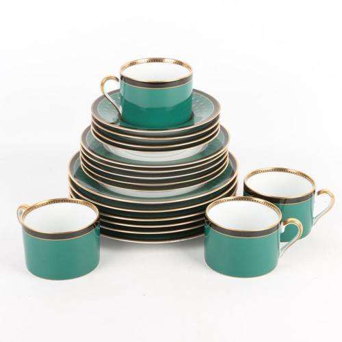 Fitz and Floyd `Chaumont` Fine Porcelain Tea Set/Coffee Set
