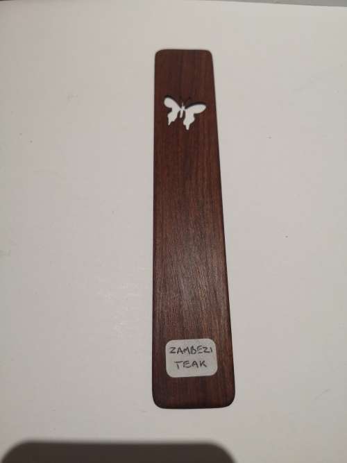 Wood Bookmark (Butterfly) Zambezi Teak [New]