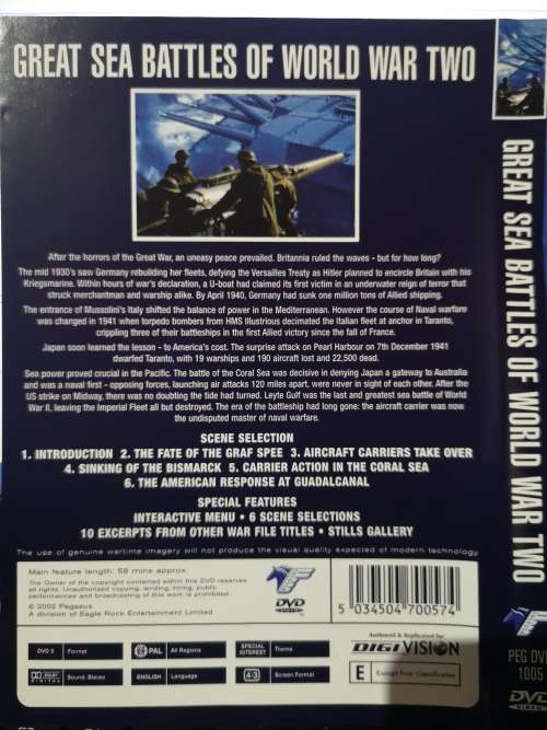 War File - Great Sea Battles of World War II (DVD)
