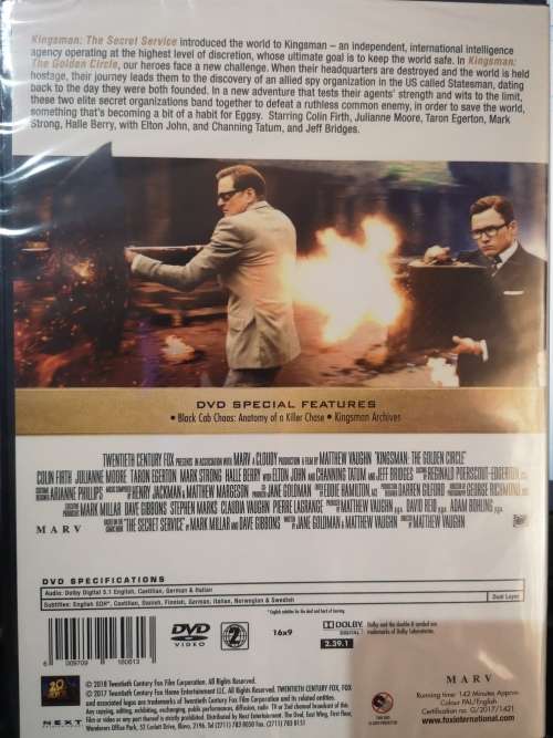Kingsman 2 - The Golden Circle (DVD) [New]
