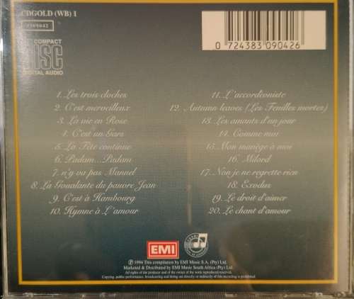 Edith Piaf - Gold - Greatest Hits Collection (CD)