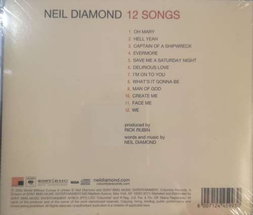 Neil Diamond - 12 Songs (CD) [New]
