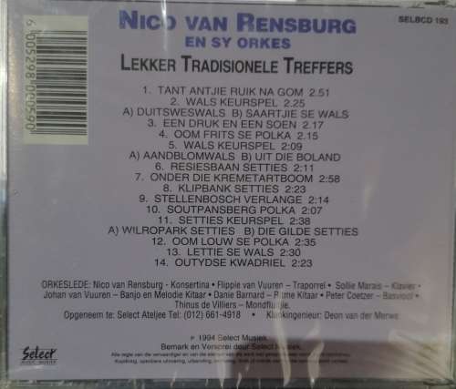 Nico van Rensburg En sy Orkes - Lekker Tradisionele Treffers (CD) [New]