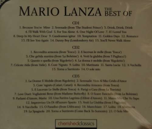 Mario Lanza - The Best of (3-CD Box Set)