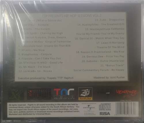 TTP Presents Hip Hop Sessions - Vol.2 (CD) [New]