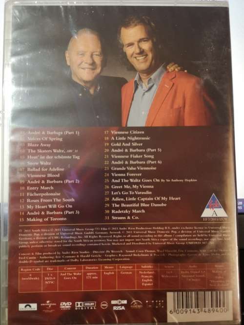Andre Rieu - And The Waltz Goes On (2011) (DVD) [New]