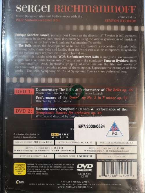 Rachmaninoff - The Bells/The Symphonic Dances/Symphony No. 2 (2-DVD) [New]