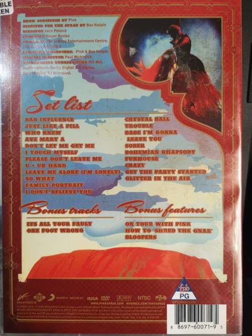 Pink - Funhouse Tour - Live In Australia (DVD)