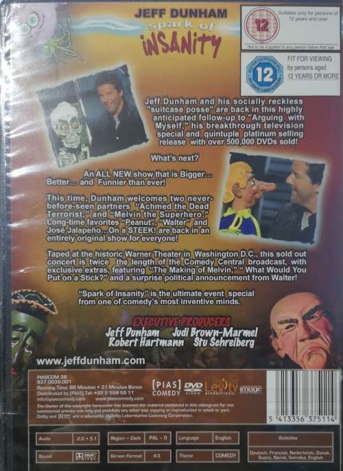 Jeff Dunham - Spark Of Insanity (DVD) [New]