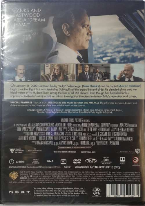 Sully (2016) (DVD) [New]