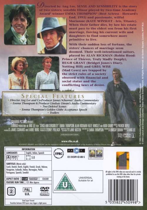 Sense and Sensibility (1995) (Collector`s Edition DVD)