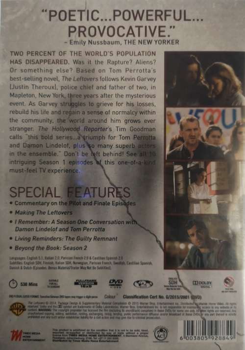 The Leftovers - Season 1 (DVD) [New]