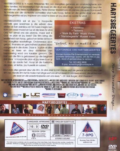 Hartsbegeertes (DVD)