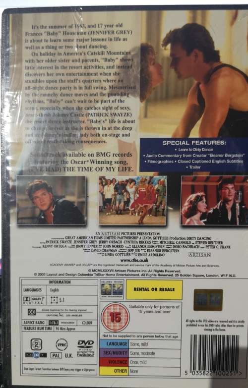 Dirty Dancing (DVD) [New] 2