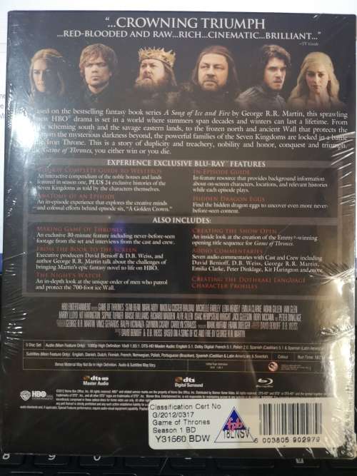 Game Of Thrones - Season 1 (Blu-ray) [New]