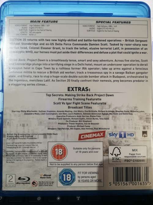 Strike Back - Project Dawn - Season 2 (3-Disc Blu-ray)