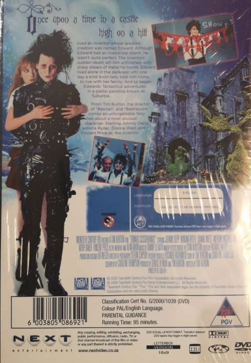 Edward Scissorhands (DVD) [New]