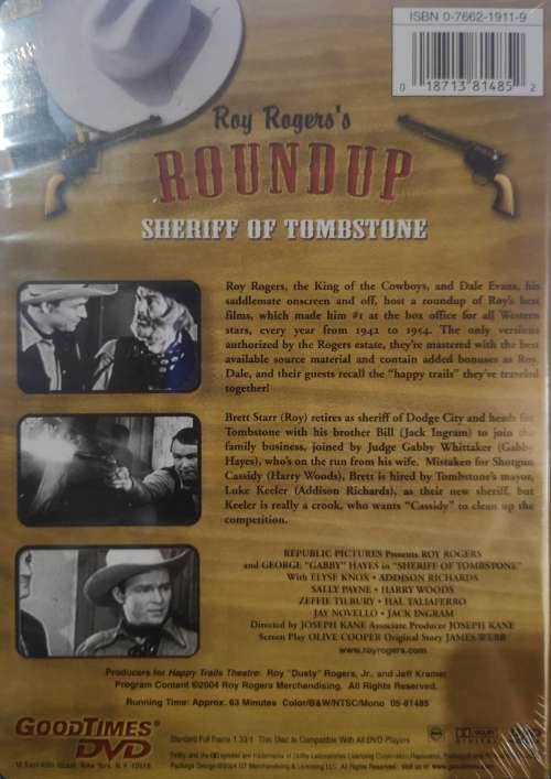 Sheriff of Tombstone (1941) Roy Roger`s (DVD) [New]
