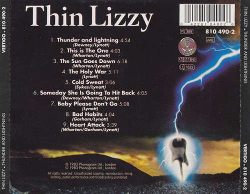 Thin Lizzy - Thunder And Lightning (CD) [New]