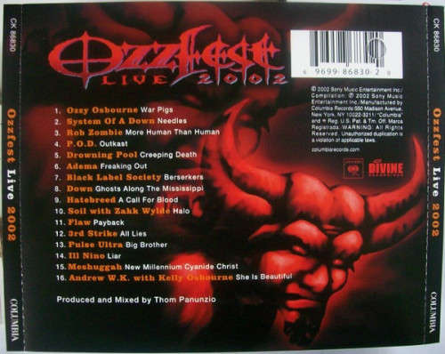 Ozzfest Live 2002 - Various (CD)