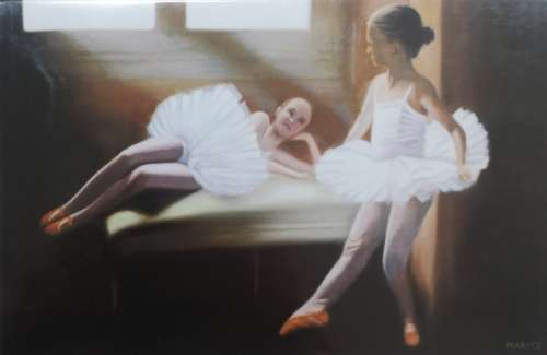 Greeting/Birtday Card + Envelope - Ballerina Girls [New]