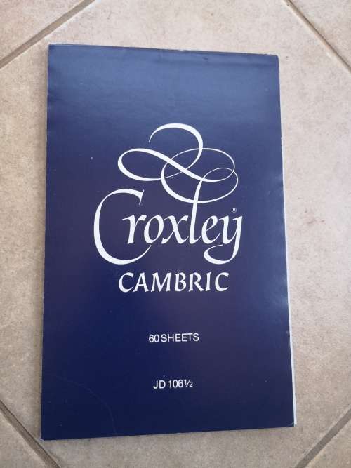 Vintage Croxley Cambric 51 sheets JD106 Writing Paper Pad (Light Blue)