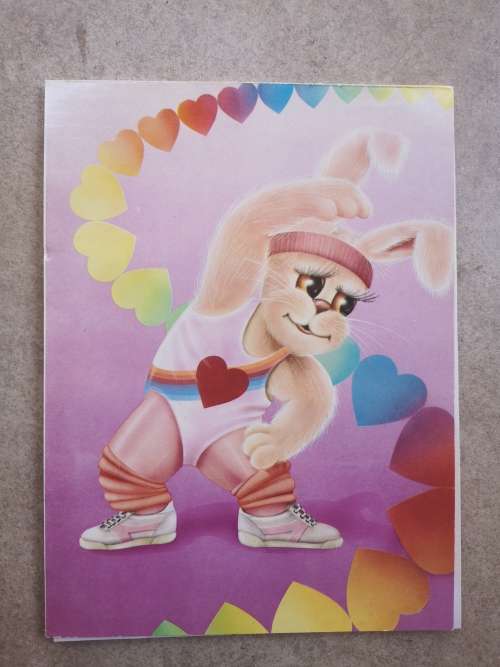 Vintage Writing Paper - Fitness Rabbit