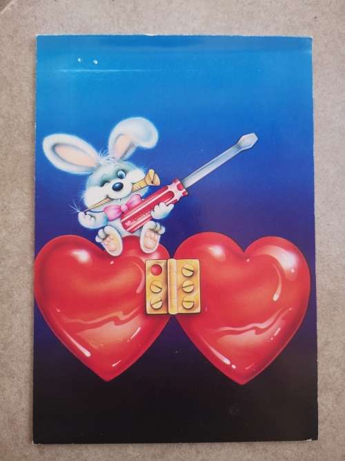 Vintage Writing Paper - Handyman Rabbit