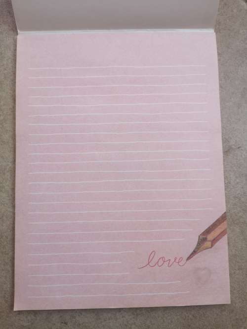 Vintage Writing Paper - Love