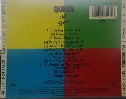 Queen - Hot Space (CD)