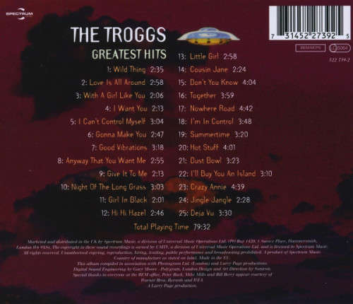 The Troggs - Greatest Hits (CD) [New]