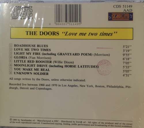 The Doors - Love Me Two Times (CD) [New]