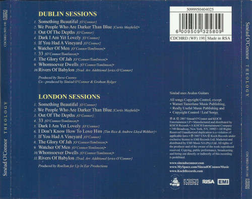 Sinead O'Connor - Theology (CD) [New]